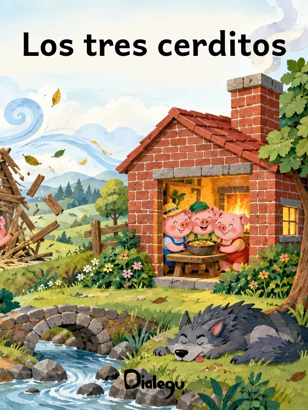 Portada de Los tres cerditos